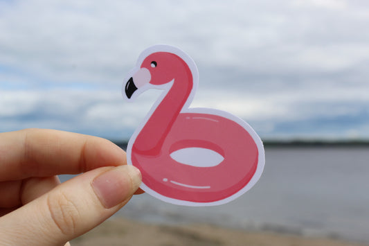 Autocollant - Flamand rose