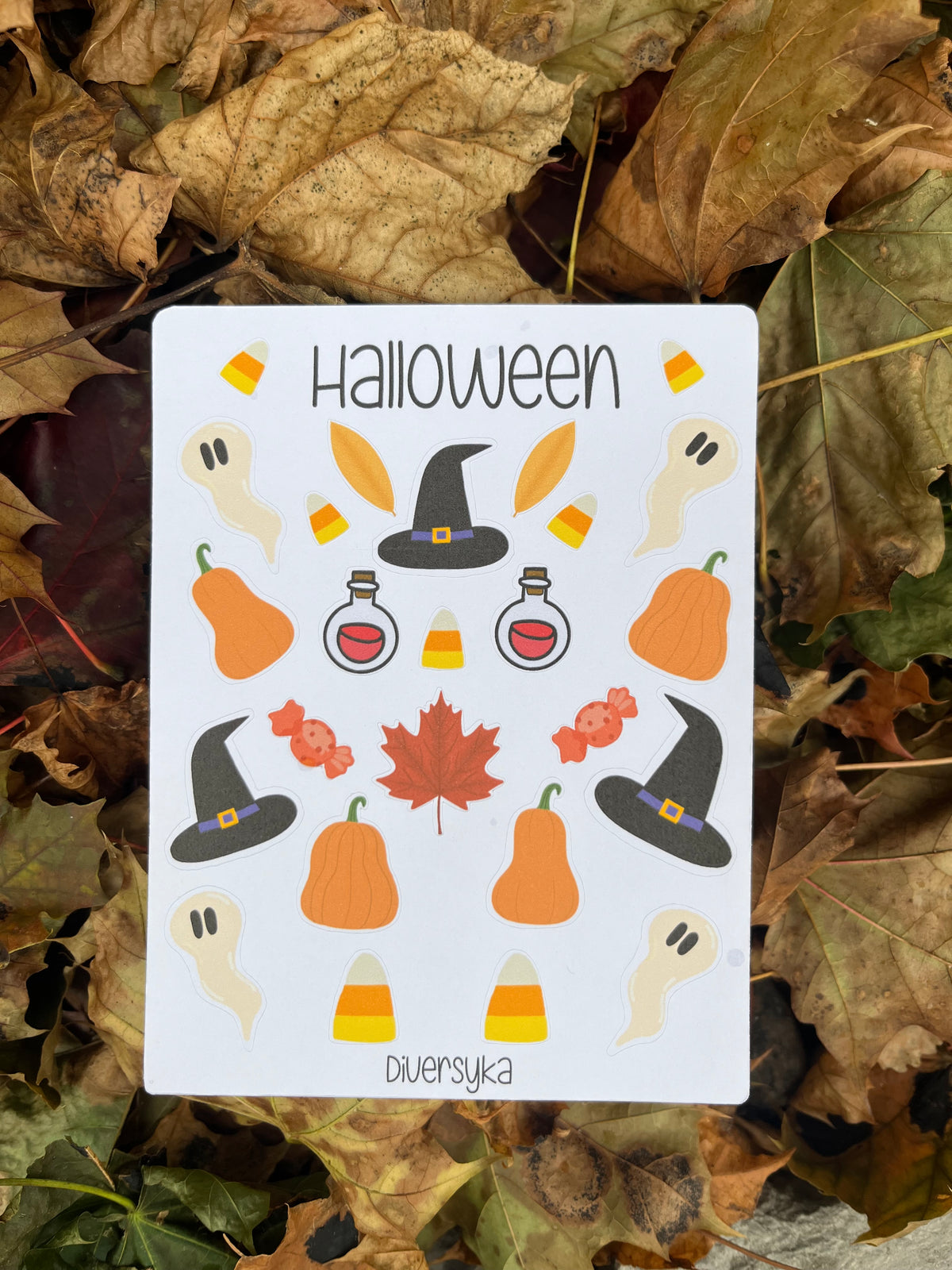 Feuille d’autocollants - Halloween