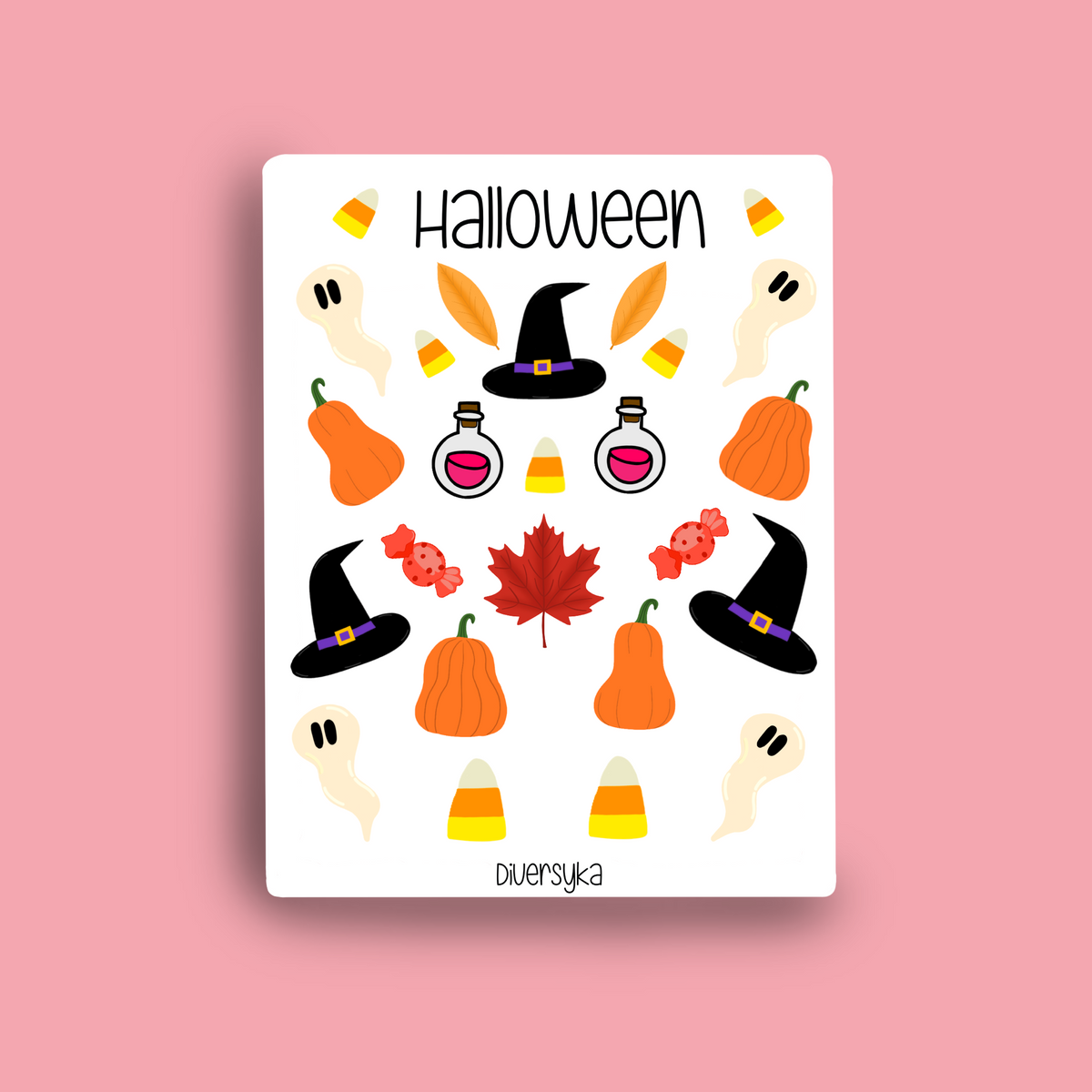 Feuille d’autocollants - Halloween