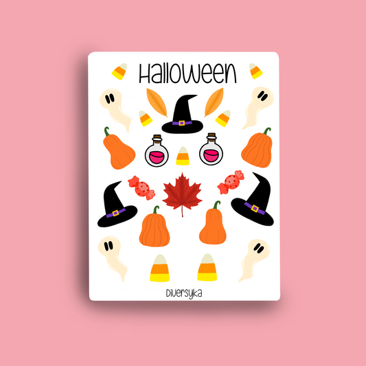 Feuille d’autocollants - Halloween